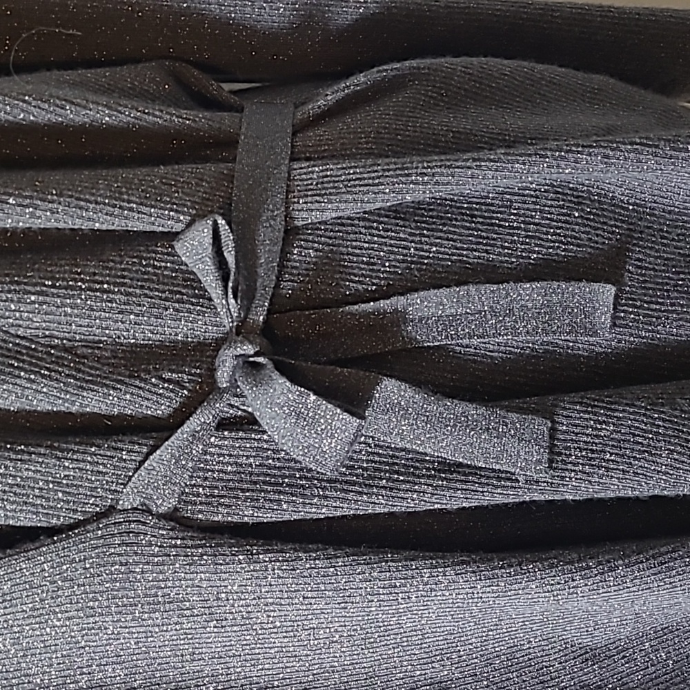 LG Cashmere Silk Sparkly Grey Draped Kimono Cardigan Autumn Cashmere - Picture 2 of 4